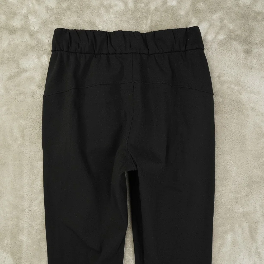 Lululemon On The Fly 7/8 Ankle Pants Size 2 Yoga Workout Black‎ Pockets Luxtreme